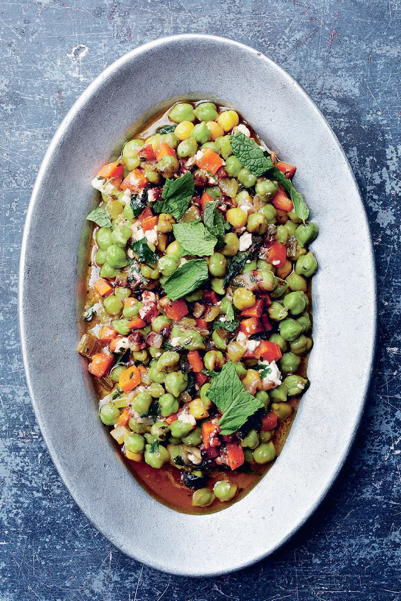 Pois chiches à la grenade et à la feta