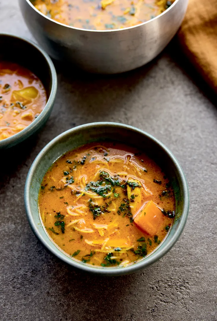 Soupe de vermicelles au poulet
