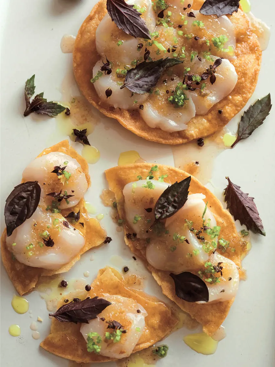 Tostadas de Saint-Jacques