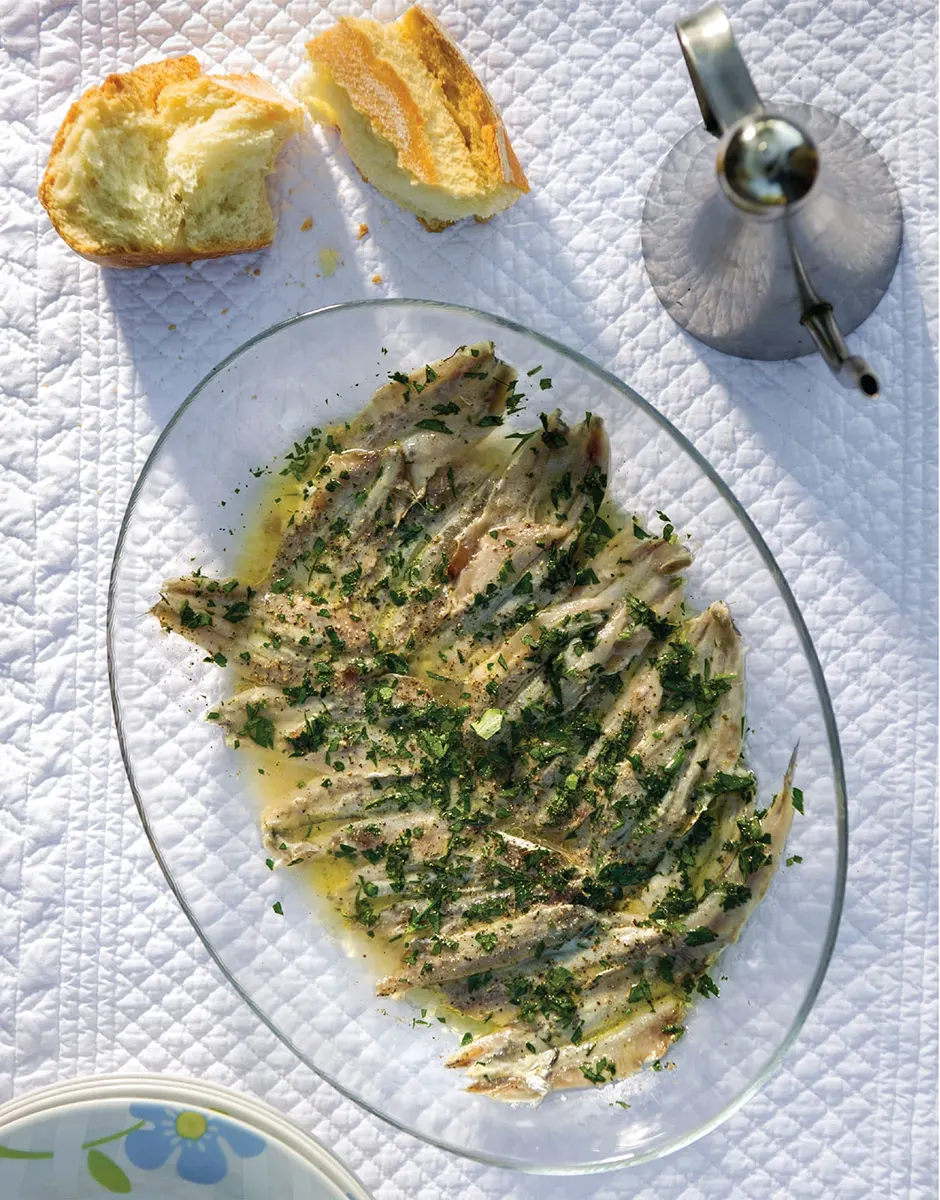 Anchois marinés au citron