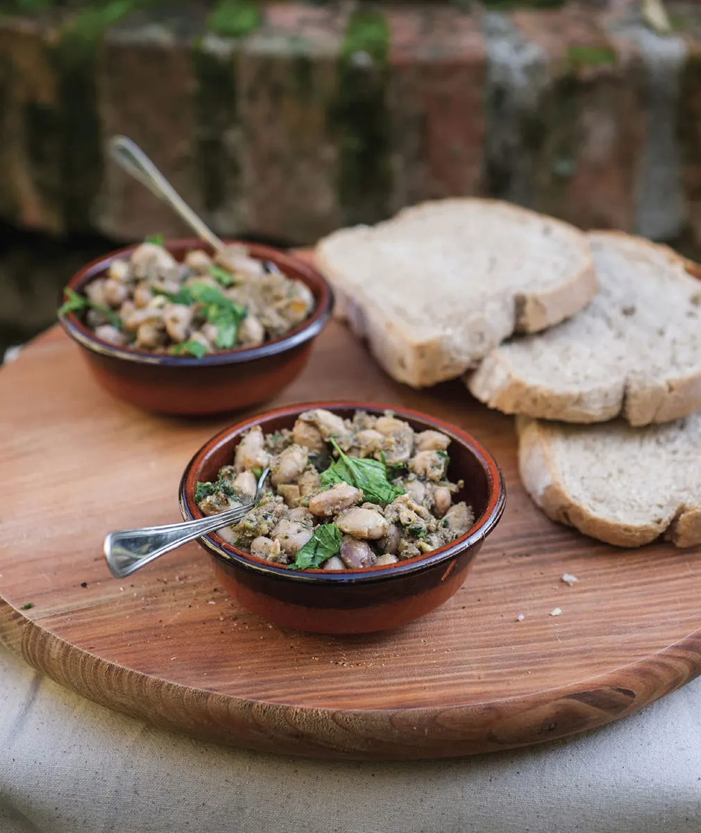 Haricots à la sauce peverada